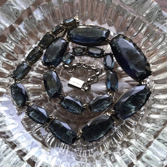 Ellen Tracy Vintage Crystal Stone Necklace - Picture 4 of 8